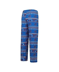 Men's Concepts Sport Royal Boise State Broncos Swivel Long Sleeve T-shirt and Pants Sleep Set