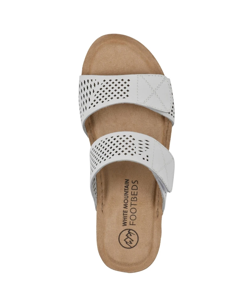 White Mountain Ferula Slide Sandals