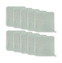 Comfy Cubs Muslin Washcloths, Pack of 10 with Gift Box