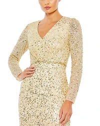 Mac Duggal Women's Sweetheart Off The Shoulder Puff Sleeve Gown