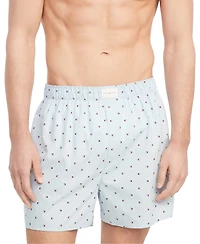 Tommy Hilfiger Men's 3-Pack Classic Printed Cotton Poplin Boxers
