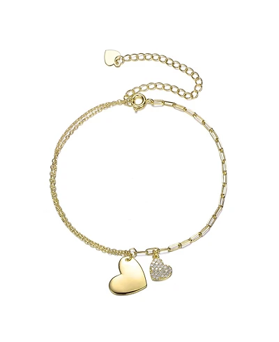 Gigi Girl Chic Kids .925 Sterling Silver White Cubic Zirconia Adjustable Bracelet