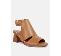 Women Polessi Pin Buckle Ankle Mules