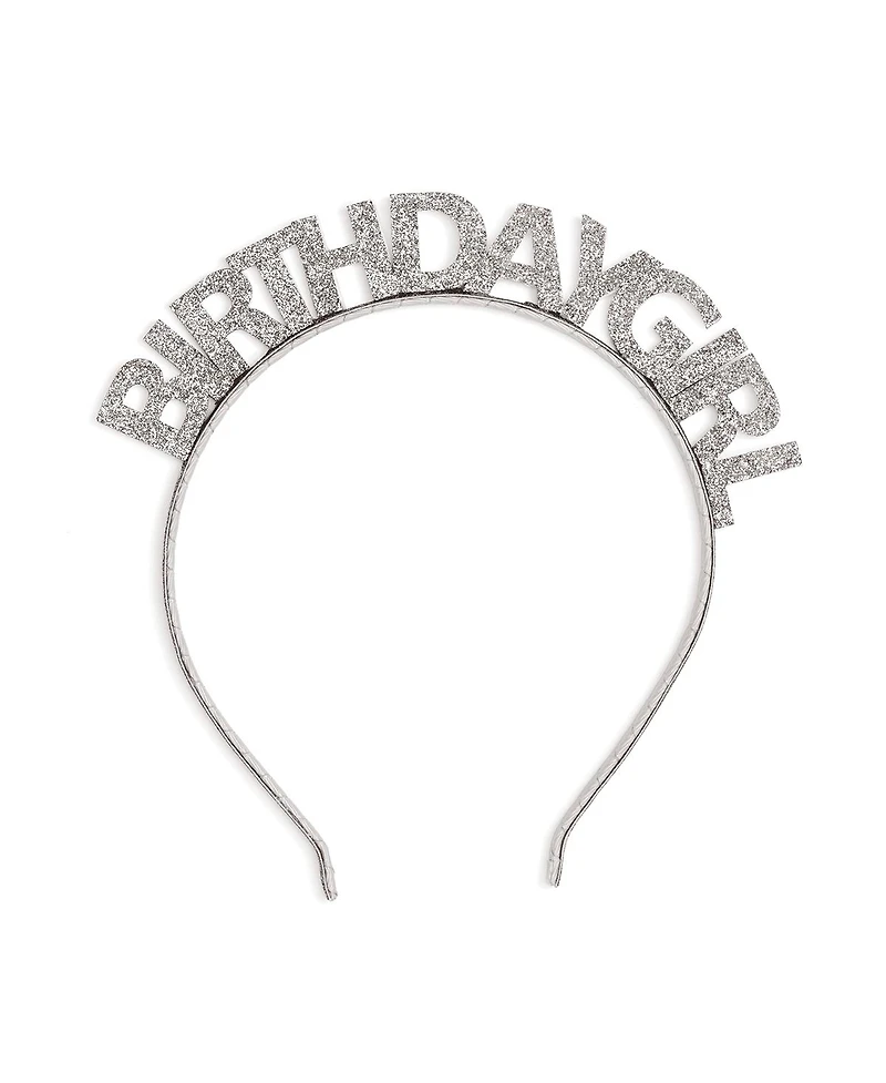 Child Girl's Silver Birthday Girl Headband