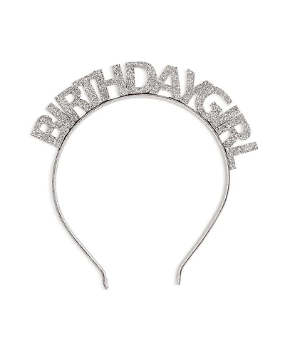 Child Girl's Silver Birthday Girl Headband