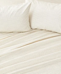 Premium Comforts Striped Wrinkle Resistant Microfiber 3-Pc. Sheet Set, Twin - Stripe