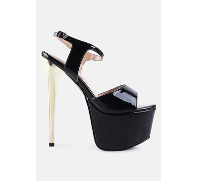 Womens Bewitch Ultra High Heeled Ankle Strap Sandals