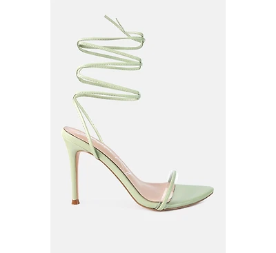 Womens Sphynx High Heel Lace Up Heels