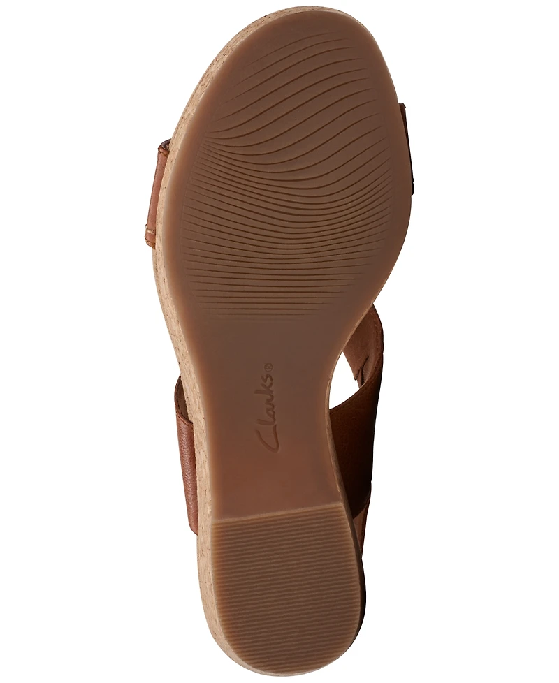Clarks Giselle Style Wedge Heel Platform Sandals