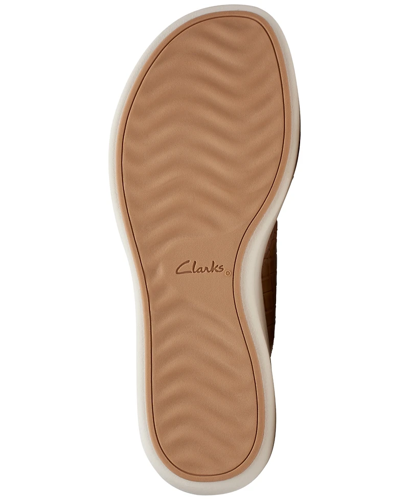 Clarks Women's Drift Sun Slip-On Slingback Wedge Sandals