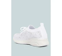 Women's elizha stud embellished lace up sneakers