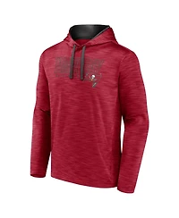 Men's Fanatics Heather Red Tampa Bay Buccaneers Hook and Ladder Pullover Hoodie