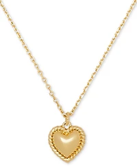 Kate Spade New York Twisted Frame Heart Pendant Necklace, 16" + 3" extender
