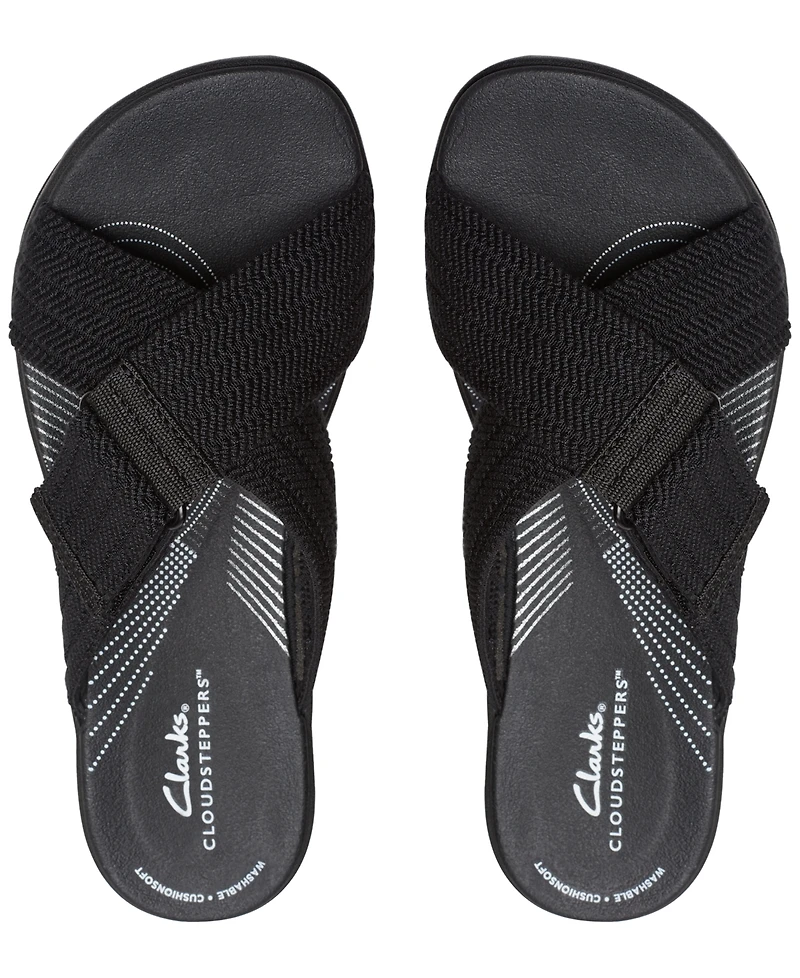 Clarks Women's Cloudsteppers Arla Wave Sandals