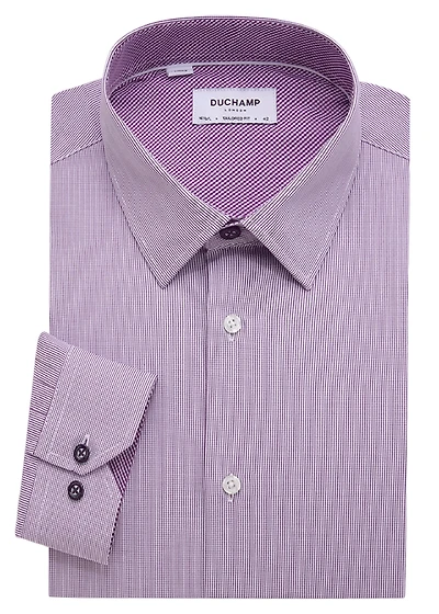 Duchamp London Men's Micro Gingham Dress Shirt