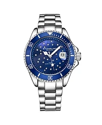 Stuhrling StarSea 3977 Women s Fashion Watch – Quartz Movement, 39mm Case, Mop Dial with Crystal Accents, 100M Water Resistance