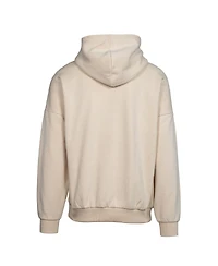 Men's LevelWear Connor Bedard Cream Chicago Blackhawks Oscar Name and Number Oversized Pullover Hoodie