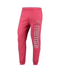Men's Concepts Sport Cardinal, Heather Charcoal Arkansas Razorbacks Meter Long Sleeve Hoodie T-shirt and Jogger Pajama Set