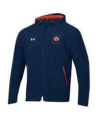 Men's Under Armour Navy Auburn Tigers Unstoppable Raglan Full-Zip Jacket