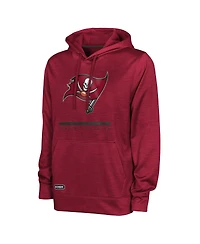 Men's Red Tampa Bay Buccaneers Speed Drill Streak Pullover Hoodie