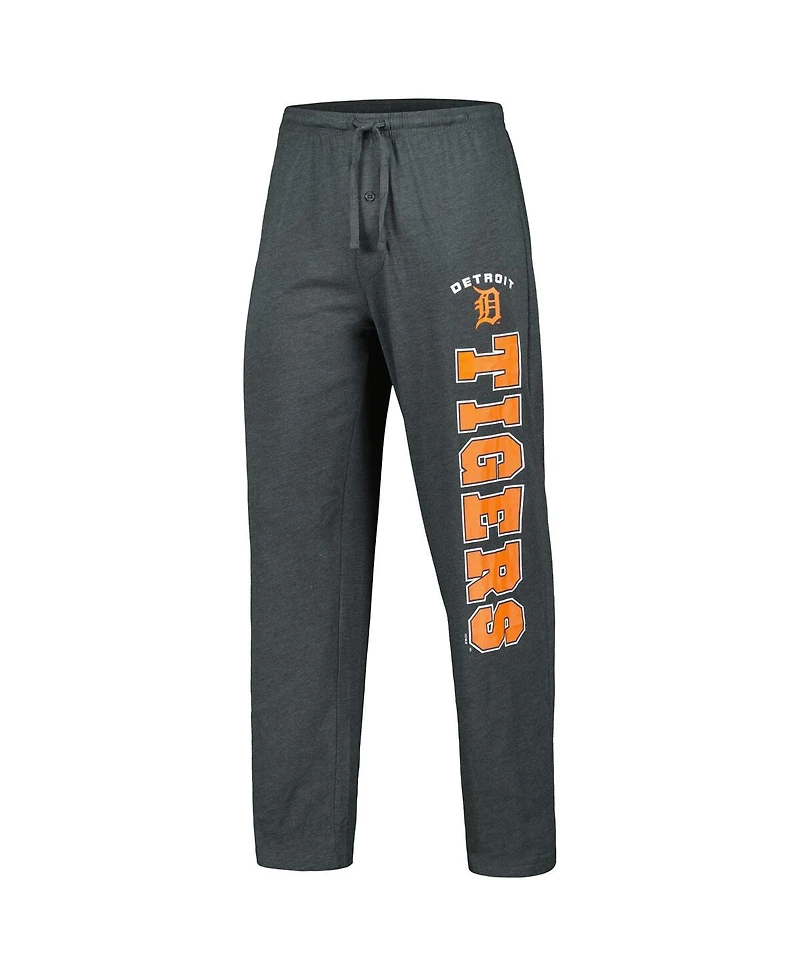Men's Concepts Sport Charcoal, Navy Detroit Tigers Meter T-shirt and Pants Sleep Set