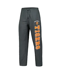 Men's Concepts Sport Charcoal, Navy Detroit Tigers Meter T-shirt and Pants Sleep Set