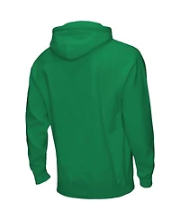 Men's Mitchell & Ness Kelly Green Distressed Philadelphia Eagles Go Birds Pullover Hoodie
