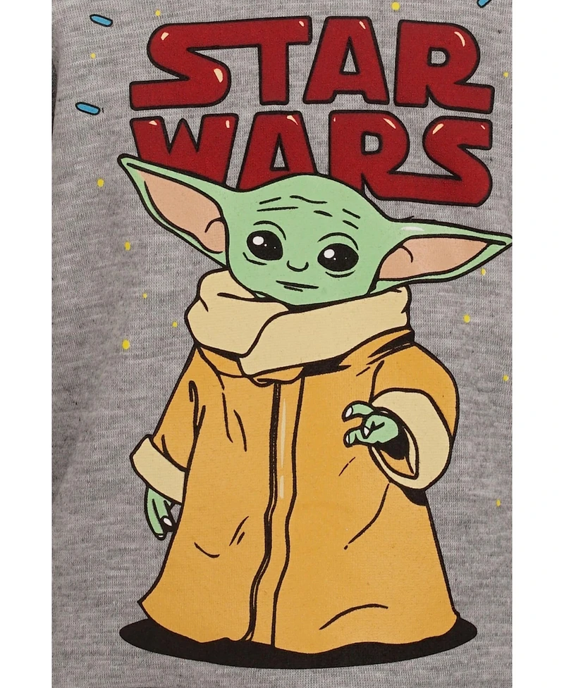 Star Wars The Mandalorian Grogu Fleece Pullover Hoodie Toddler| Child Boys