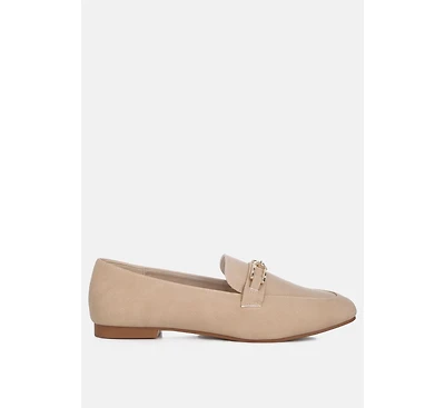 tassilo timeless faux leather horsebit loafers