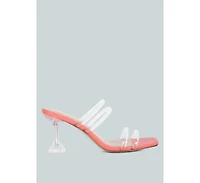 Nightfall Clear Spool Heel Sandal