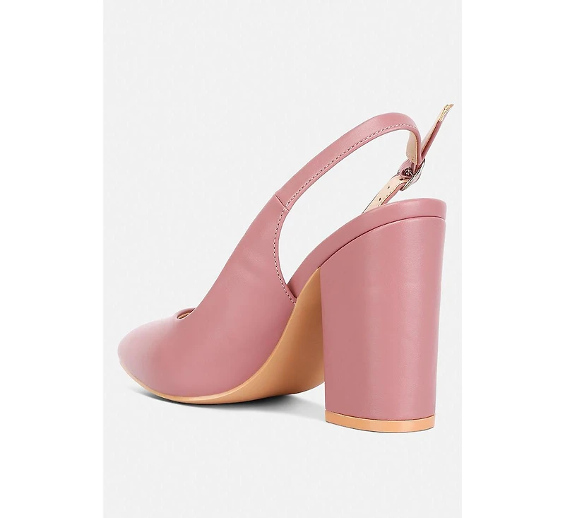 Creidne Block Heel Pointed Toe Sandals Women