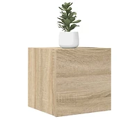 Wall Mounted Tv Stands 2 pcs Sonoma Oak 12"x11.8"x11.8"