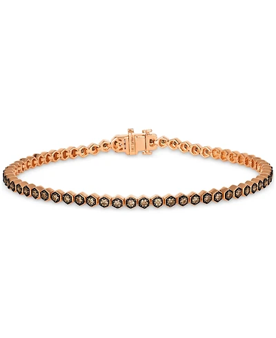 Le Vian Chocolatier Chocolate Diamond Tennis Bracelet (1-1/6 ct. t.w.) in 14k Gold (Also Available in Rose Gold)