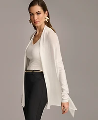 Donna Karan New York Women's Long-Sleeve Drape-Front Cardigan