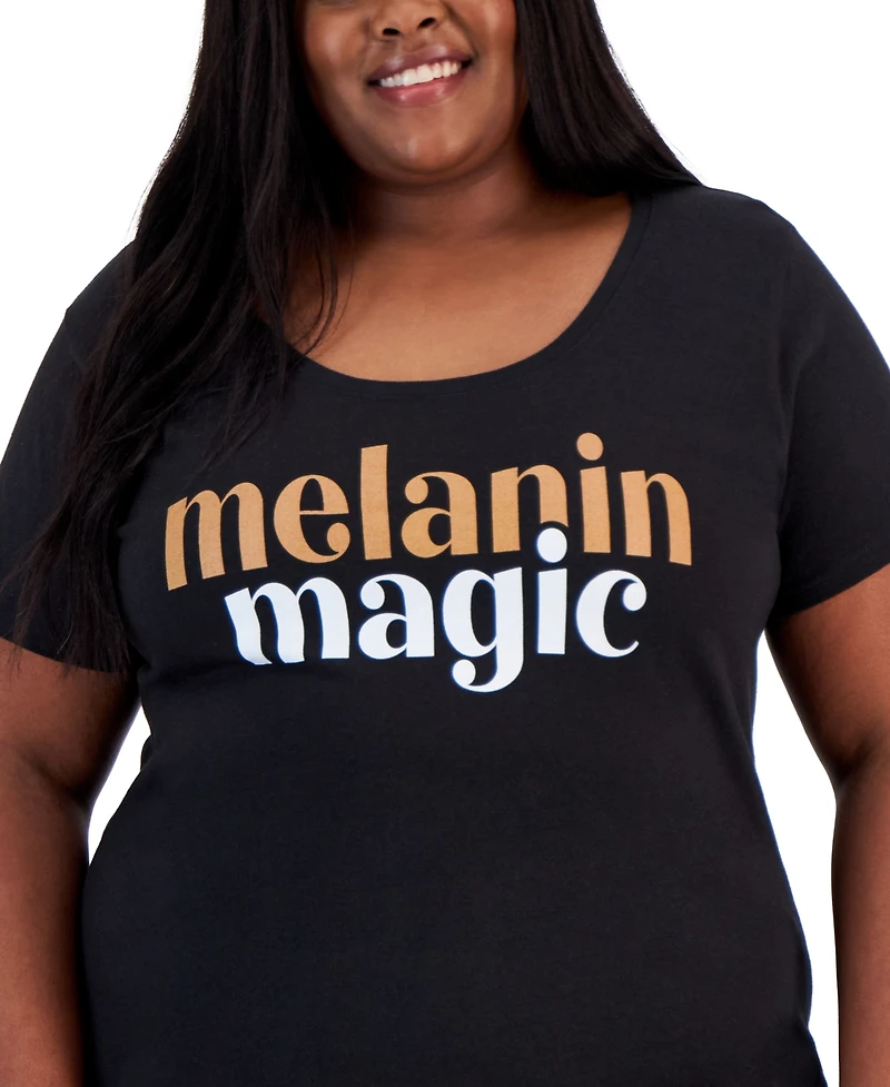 Hybrid Apparel Trendy Plus Melanin Magic Graphic T-Shirt