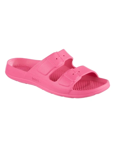 Totes Little and Big Kids Ara Molded Double Buckle Slide Sandals
