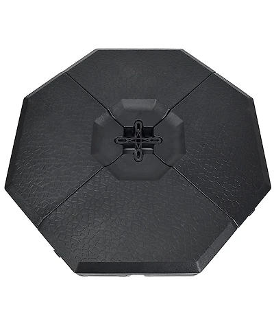 4 Pieces Patio Cantilever Offset Umbrella Weights Base Plate Set