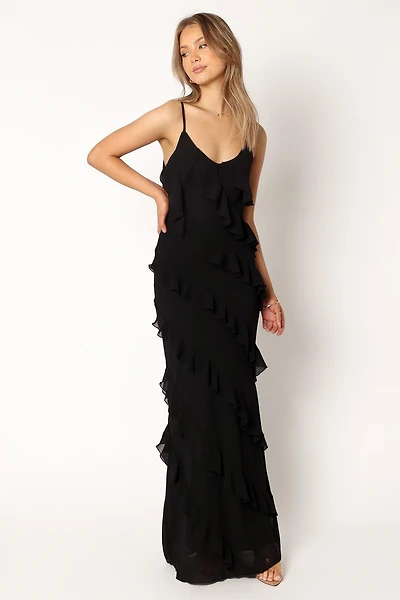 Petal and Pup Women's Ciao Ruffles Maxi Dress