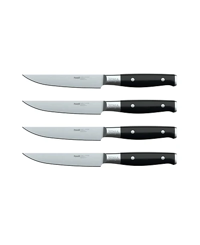Ninja Foodi NeverDull German Stainless Steel Premium System 4-Piece Steak Knife Set