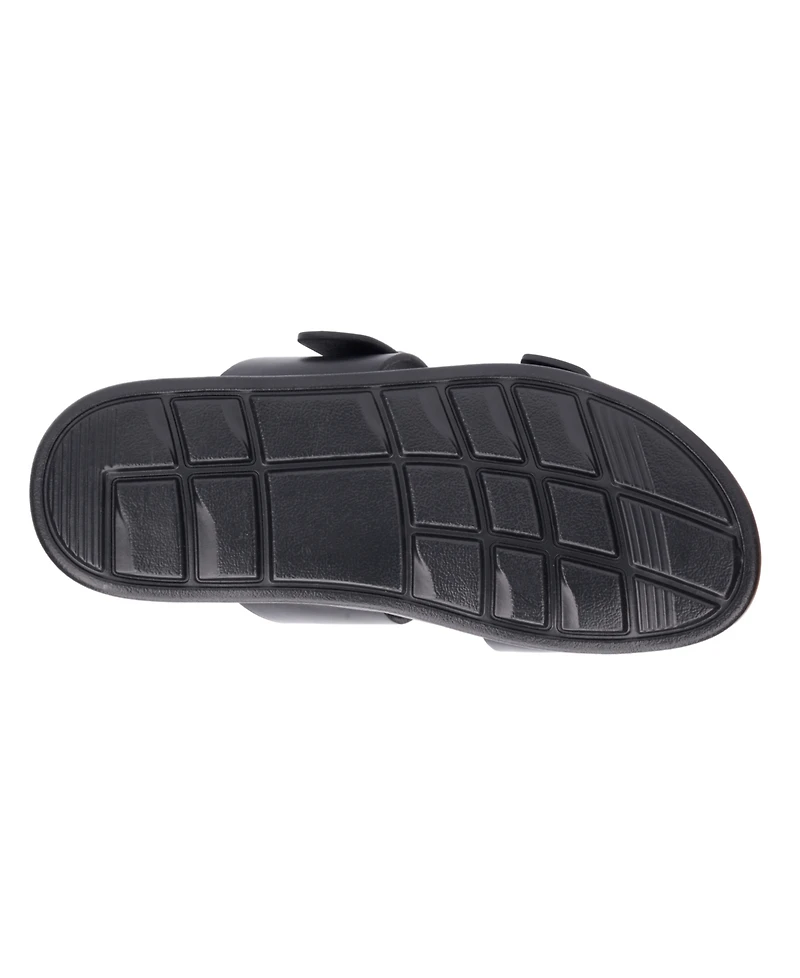 New York & Company Men's Edan Buckle Two Strap Sandals