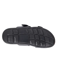 New York & Company Men's Edan Buckle Two Strap Sandals