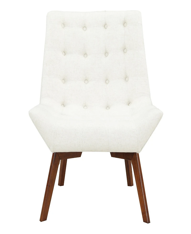 Office Star 33.5" Wood, Fabric Shelly Tufted Chair