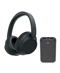 Sony WHCH720N Wireless Over the Ear Noise Canceling Headphones (Black) Bundle