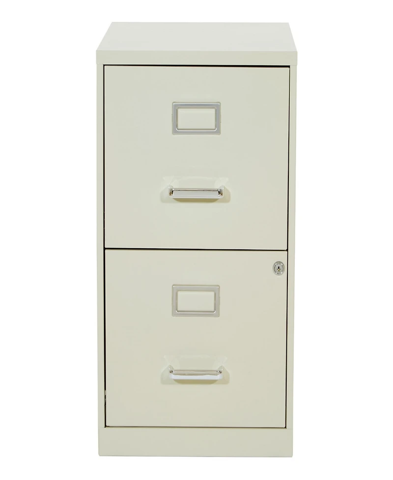 Office Star 23.5" 2 Drawer Locking Metal File Cabinet
