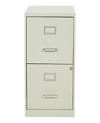 Office Star 23.5" 2 Drawer Locking Metal File Cabinet