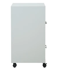 Office Star 26.75" 2 Drawer Mobile Locking Metal File Cabinet