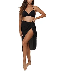 J Valdi Women's Self-Tie Long Cover-Up Pareo