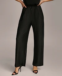 Donna Karan New York Women's Pull-On Pleated Wide Leg Pants
