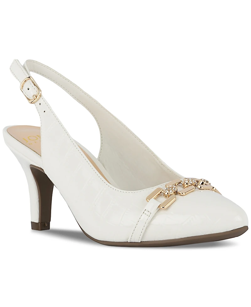 Jones New York Women's Gildyy Pave Chain Slingback Pumps