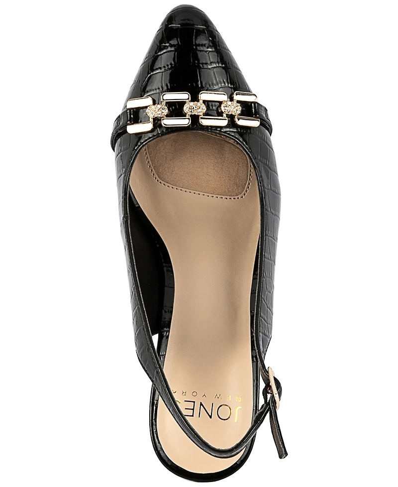 Jones New York Women's Gildyy Pave Chain Slingback Pumps